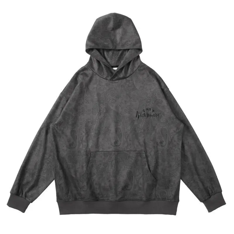 Vaporwave Drop – Fashion Paisy Hoodies Pullover Casual Suede Hooded – Streetwear Fashion for Men & Women