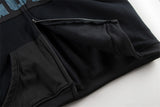 New Arrival ERD Brand Fashion High-Street Letter Print Velvet Short Width zipper Cotton Hoodie Sweatshirt