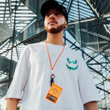 Skatercore Chrome print – Harajuku Devil Graffiti Print Oversized Tee Shirts Men Summer