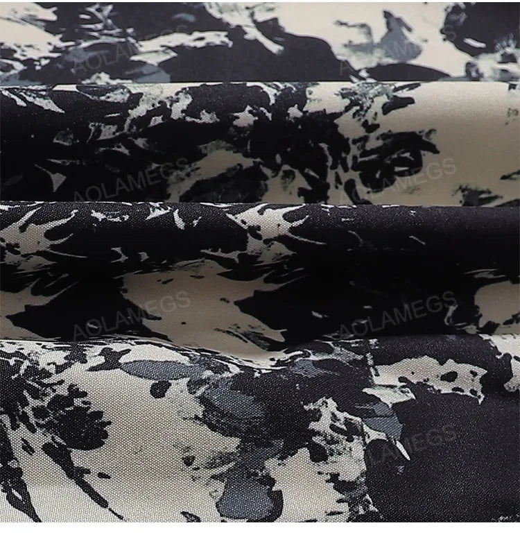 Men's Shirts Harajuku Cool Handsome High Street Masculinas Hawaiian Stylish Loose Half Sleeve Shirt Dark Wind Versatile Tops