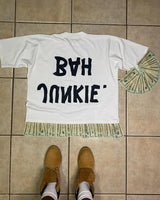 Y2k Street trend brand anime cartoon printed round neck short sleeve T-shirt Men fashion casual retro cotton oversized T-shirt