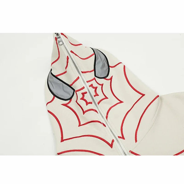 Y2K Retro Spider Print Sportswear Loose Casual Top For Men And Women I