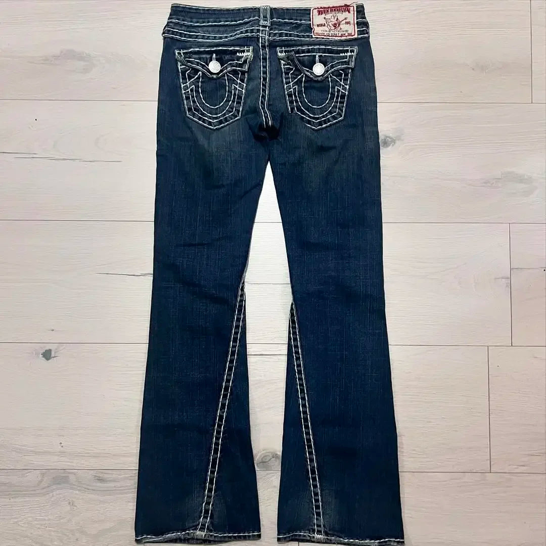 American High Street Men Straight Jeans Loose Slim Fit Suitable for All Seasons Y2k Design Fitting Work Style Street Comfort