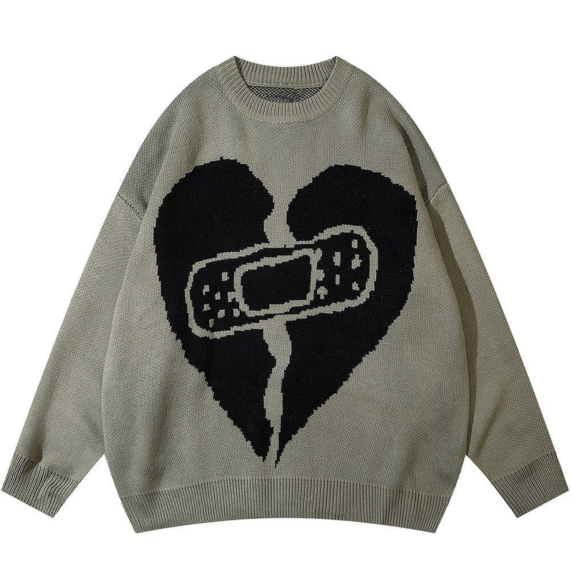 "Gamer Heart" Unisex Men Women Streetwear Graphic Sweater Daulet Apparel