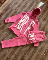 3D Letter Foam 2 Piece Set Tracksuit Men Y2k Set Sweatpants Tracksuit Men and Women Streetwear Hip Hop Casual Oversized Hoodie