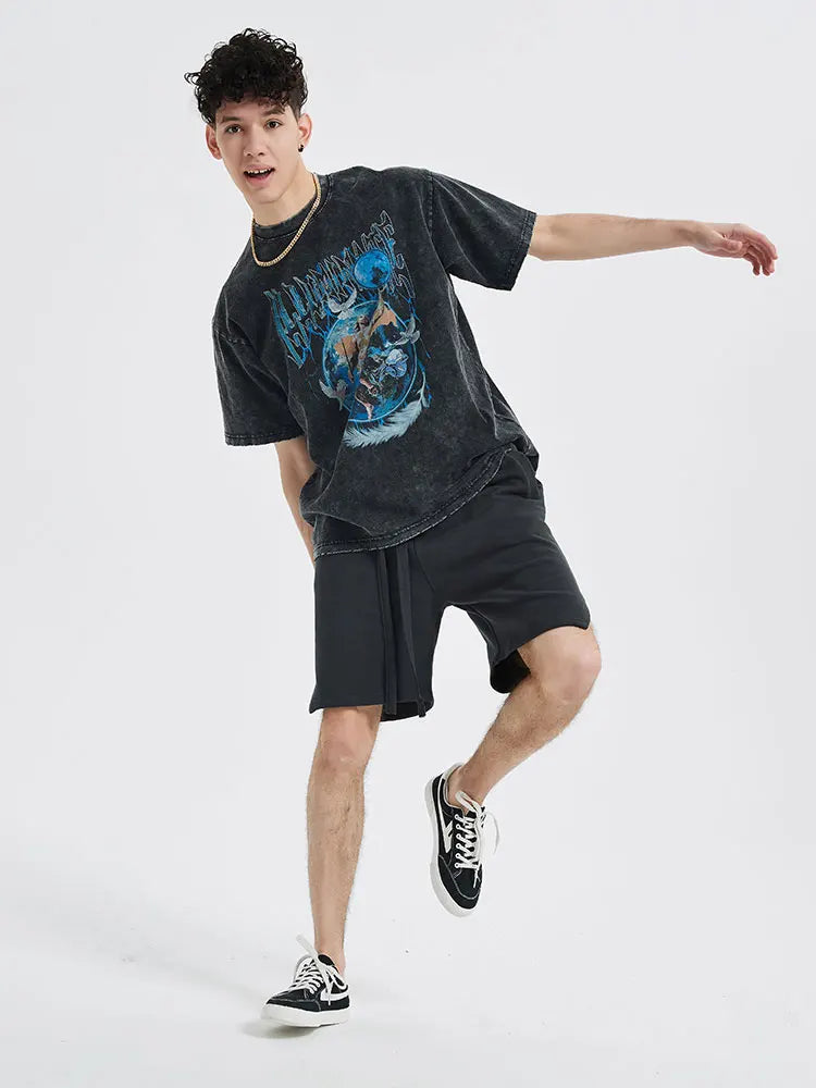 Skatercore Top – 2023 Streetwear T Shirt Hip Hop Vintage Painting Graphic Pri – Modern Streetwear for Everyone