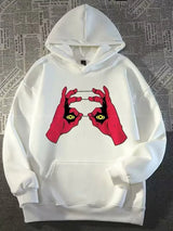 Funny Anime Graphic Printed Hoodies For Men Hip Hop Fashion Hoody Sweatshirts