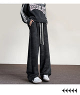 harajuku streetwear tie dye casual pants men women wide leg straight mopping trousers oversize korean fashion drawstring pants unique default style 1282
