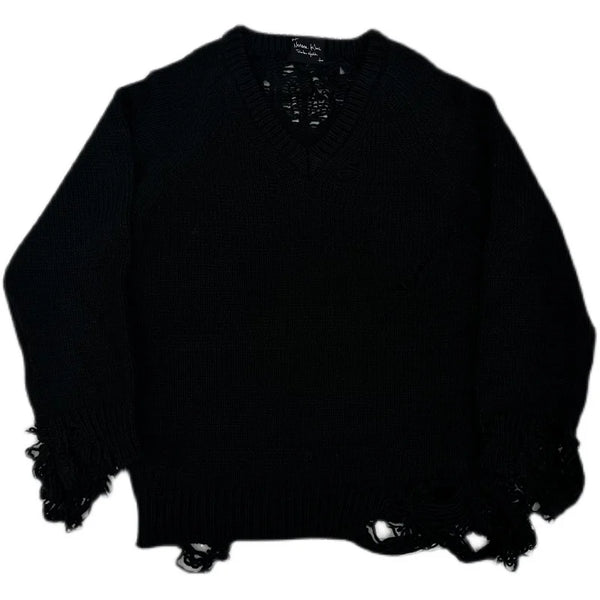 new 2023 men luxury gentleman classic number nine i am sick knit casual sweaters pullover asian plug size high drake 206 high quality cotton pullover, streetwear fashion hoodie, trendy hip hop style outerwear