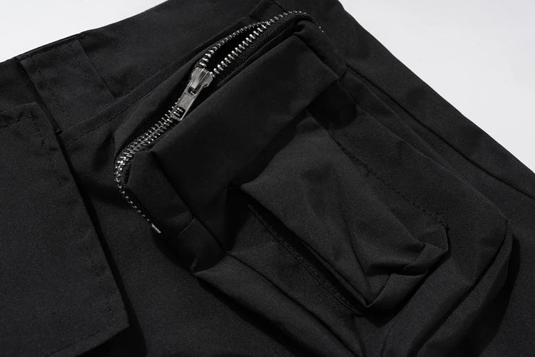 fashion detachable pants streetwear mens new casual hip hop streetwear cargo pocket tactical trousers straight joggers men pants unique joggers style 1648