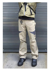 hip hop pants retro cargo straight pants mens patchwork side zipper harajuku streetwear joggers men casual loose cotton trousers unique joggers style 1910