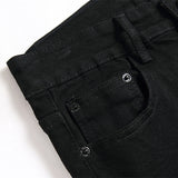fashion ripped patchwork jeans men harajuku streetwear hip hop black jeans trend slim denim pants urban skinny jeans