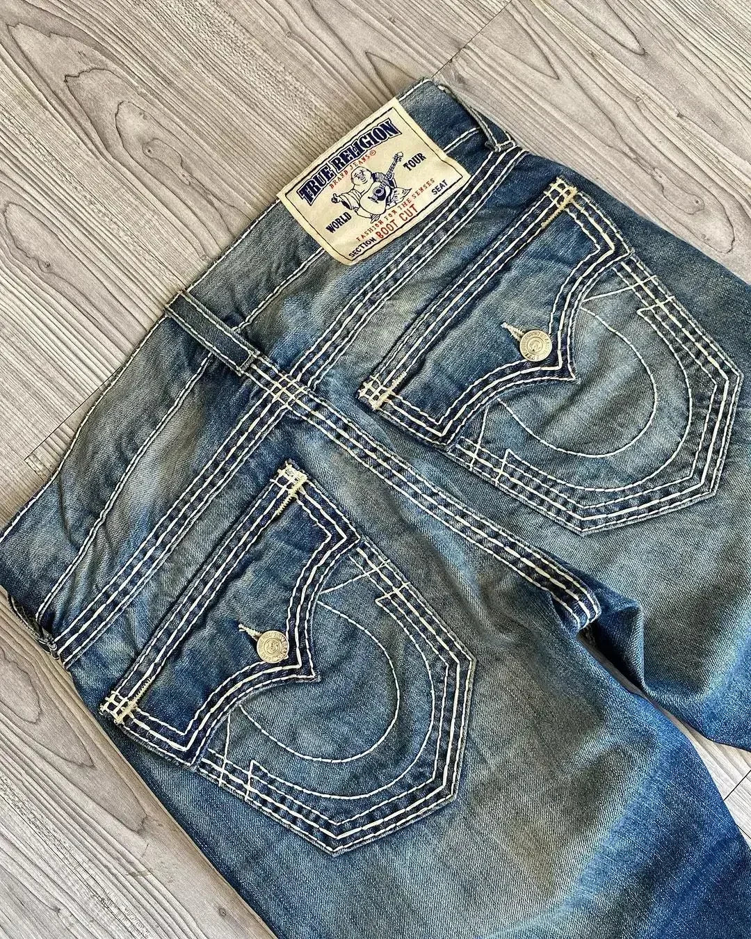 harajuku y2k new true religion high waist super t bootcut flared jeans street denim pants high waist straight leg wide leg jeans stacked flare jeans