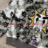 Towel Embroidered Cartoon Camouflage Glo Gang The Glory Full Zip Hoodi