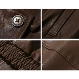 Retro Motorcycle Leather Jacket Men Woman Japanese Loose Streetwear Bomber Jackets Spring Autumn Casual PU Cargo Outwear Unisex