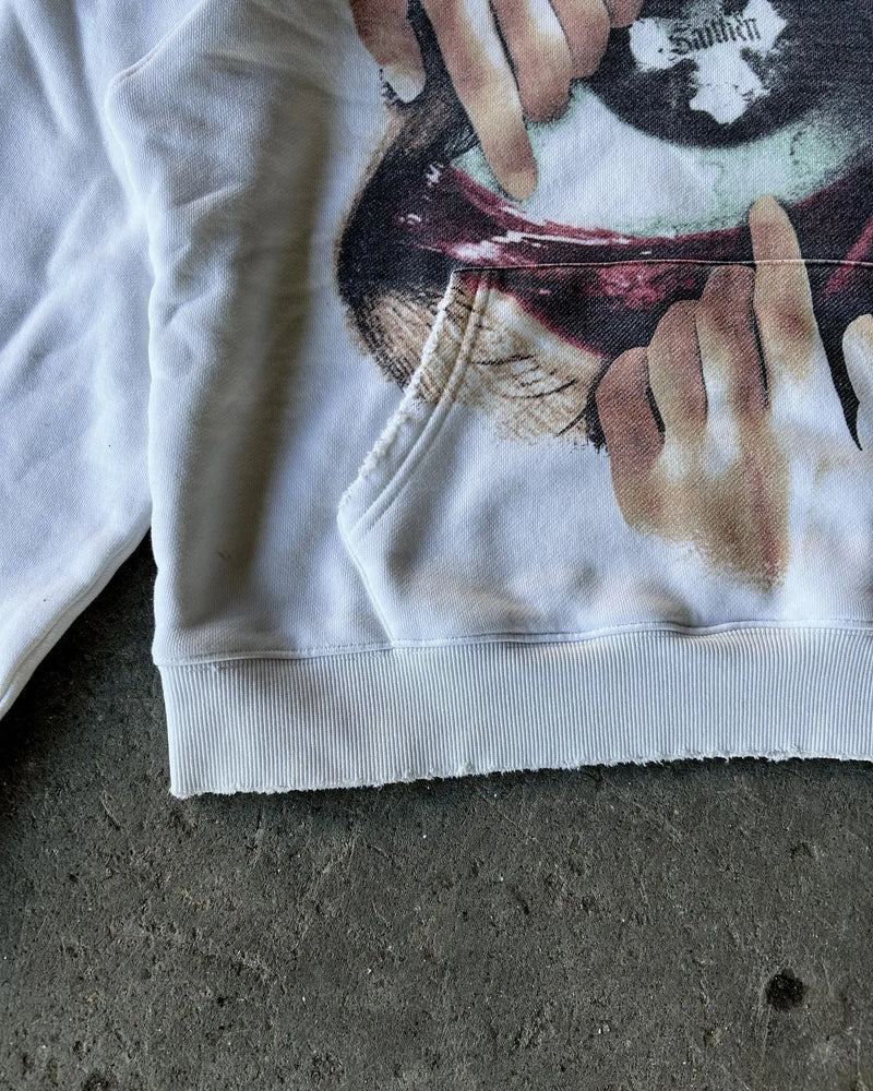 Y2K Autumn Winter Outfit Long Sleeve Hoodie Dark Retro Printed Sweatsh