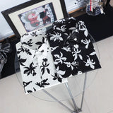 New 2021 luxury Men Classic Hibiscus Flowers Fashion 50% Silk Casual Shirts Shirt high quality Pocket Short sleeves #A48