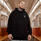 Y2K Streetwear Anime Shark Printed Hoodies For Men Autumn Oversized