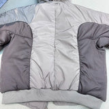Double zippered hooded down jacket