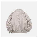 leather varsity coat, fall fit essential - oversized graphic apparel for edgy looks