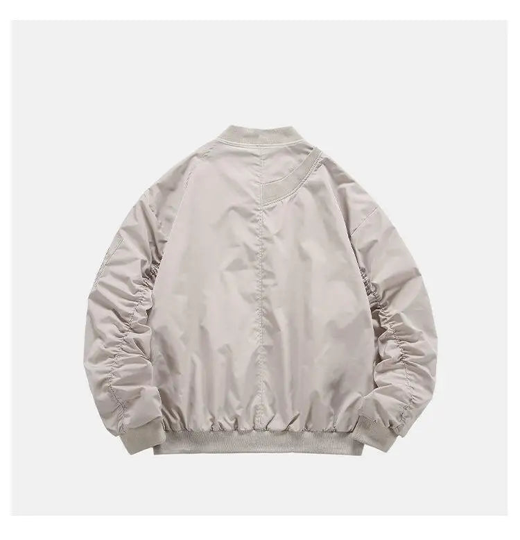 leather varsity coat, fall fit essential - oversized graphic apparel for edgy looks
