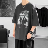 Cyberpunk Chrome print – New Anime Graphic Print Short Sleeve T Shirt For Men Hip Hop