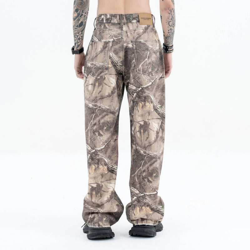 2024AW dry wood camo jeans