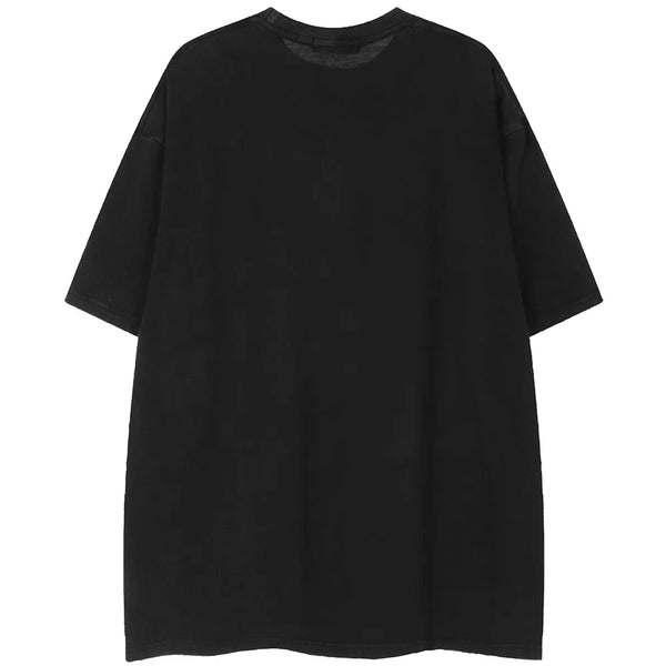 Cyberpunk Aesthetic print tee – Aolamegs Mens Oversized T Shirts Cartoon Cute Girl Graphics