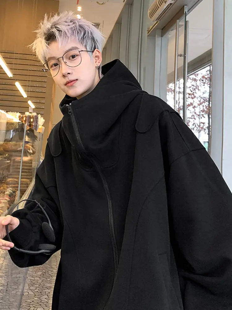 White Cardigan Sweatshirt Men 2024 Spring And Autumn New Style High En