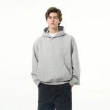 Cyberpunk-inspired hoodie with glitch digital details