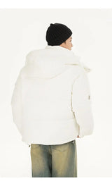 grunge winter jacket, layered citywear - trendy urban streetwear fashion for men and women