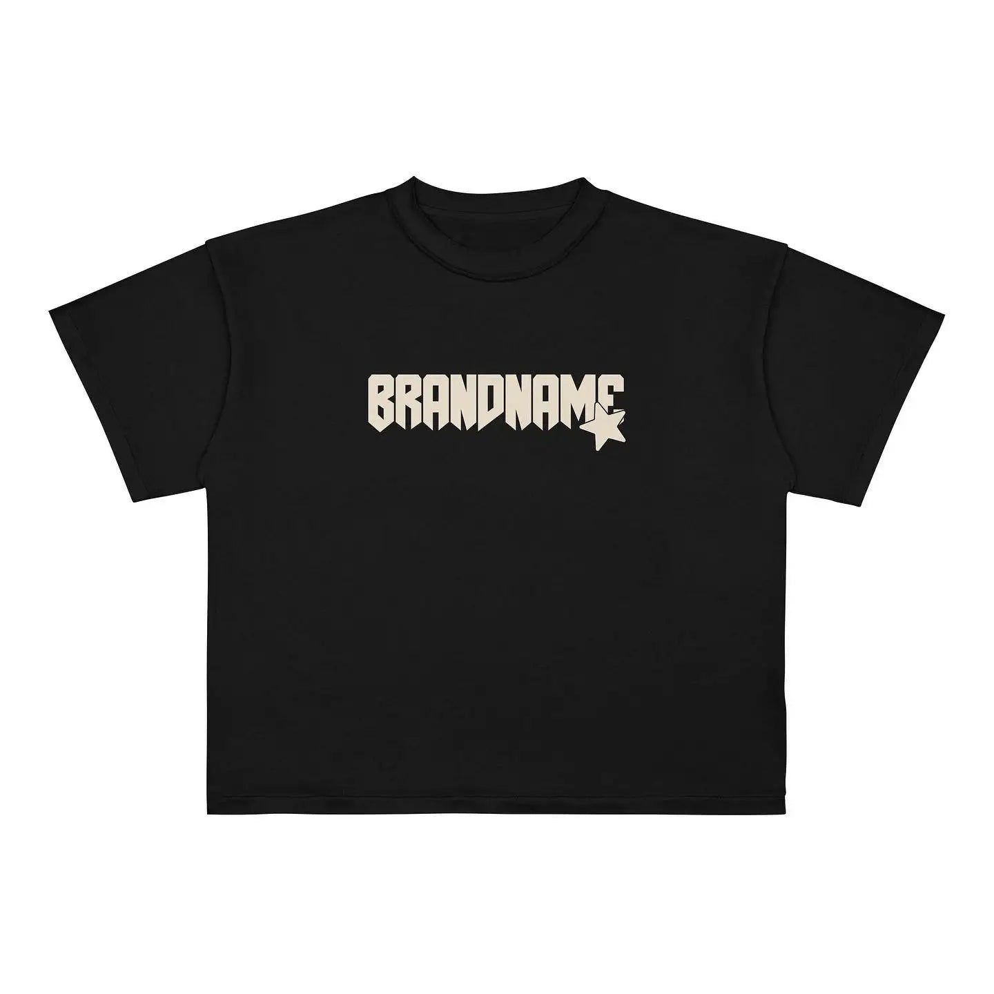 Trapwear Anime panel – New European And American Trendy Gothic Print Oversized T Sh