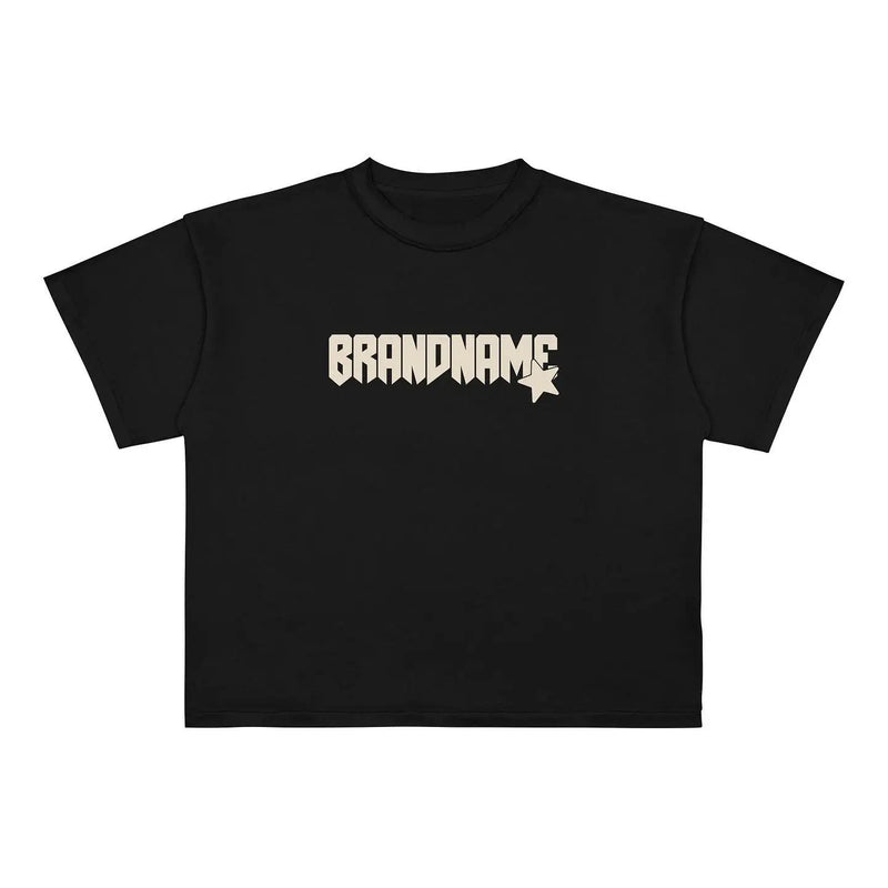 Trapwear Anime panel – New European And American Trendy Gothic Print Oversized T Sh