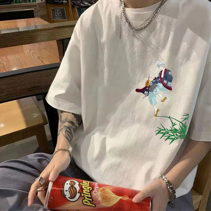Harajuku Graphic tee – Summer New Style Handsome Short Sleeved T Shirt For Boys Nat