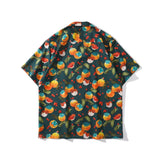 Dark Icon Full Printed Men's Shirt Short Sleeve 2022 Summer Thin Material Polo Shirt