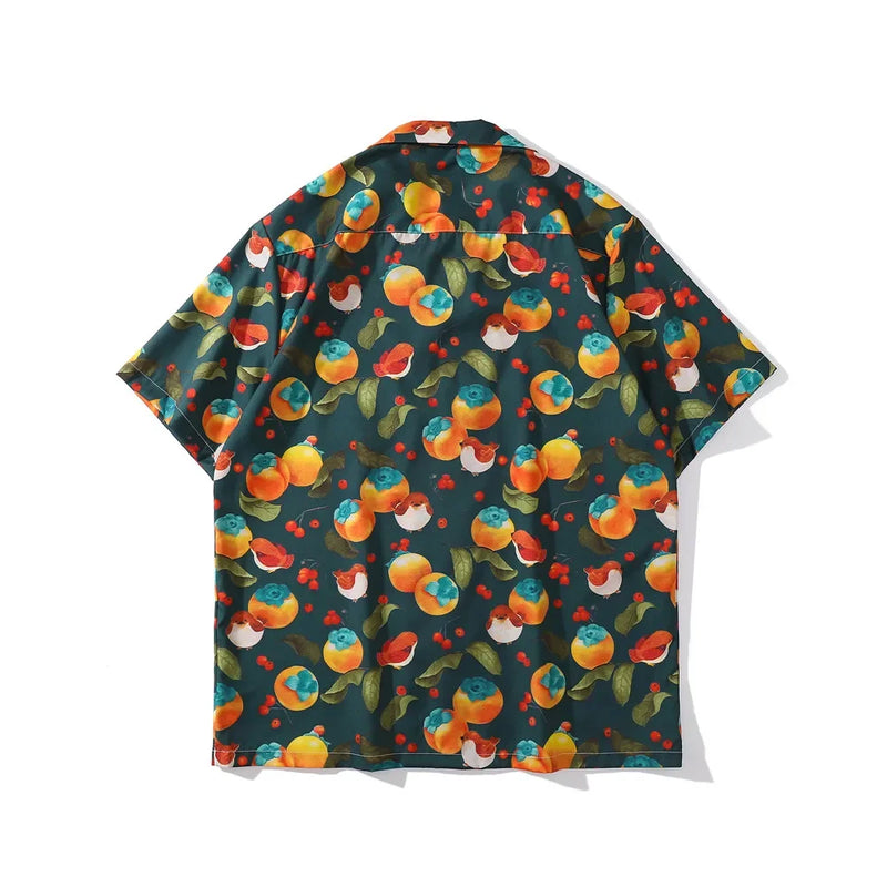 Dark Icon Full Printed Men's Shirt Short Sleeve 2022 Summer Thin Material Polo Shirt