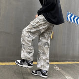 2023 new fashion side pocket camouflage baggy men cargo pants tactical clothing hip hop casual long trousers pantalones hombre baggy cargo bottoms