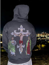 Y2K Womens Clothing Hoodie Sweatshirt Long Sleeved Pullover Oversize S