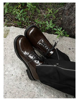 Commute Business Casual Derby Shoes Men Women Streetwear Fashion Hip Hop PU Leather Shoes Couple Shoe