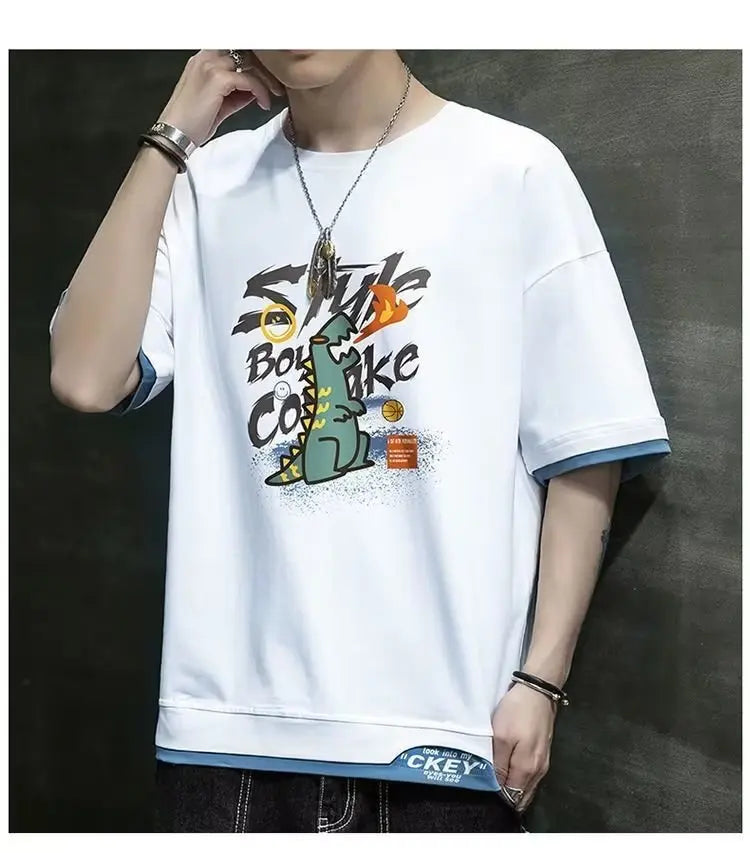 Harajuku Anime panel – 2023 New Mens Graphic T Shirt Japan Hot Sale Cartoon Casual