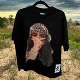 Sadcore Aesthetic print tee – European And American New High Street Fashion Brand Short Sl