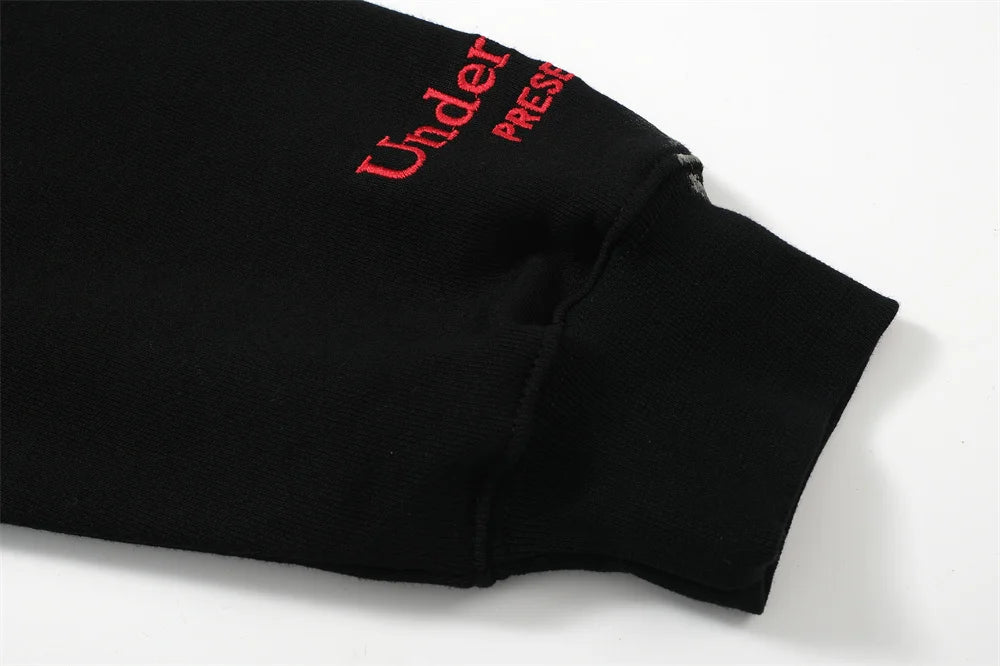 graphic fire pullover hoodie with premium fabric, trending 2025 fashion for layered outfits, men’s streetwear clothing piece