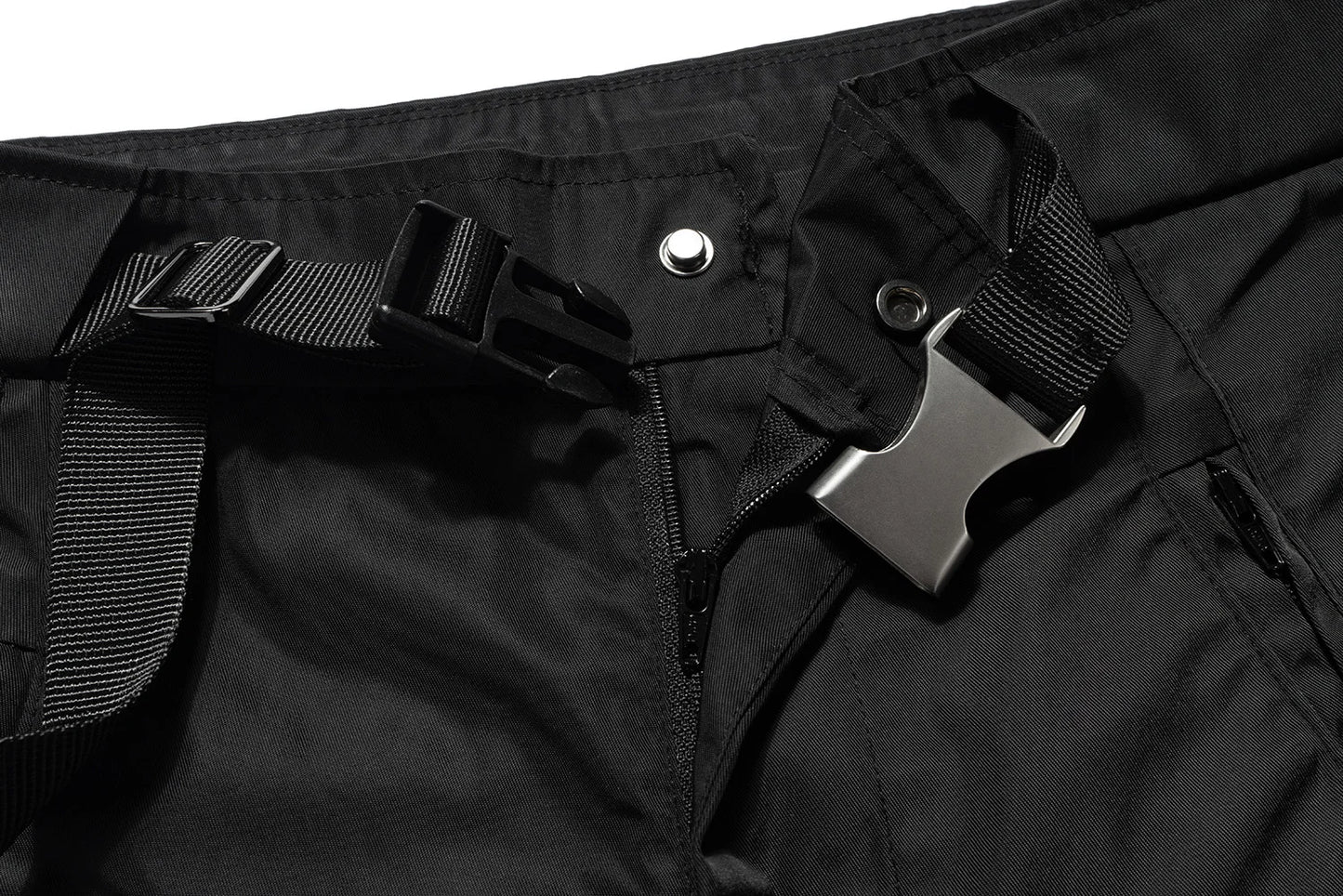 streetwear ribbons functional curve zipper baggy cargo pants for men vibe style straight baggy casual trousers oversized unique cargo style 797