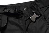streetwear ribbons functional curve zipper baggy cargo pants for men vibe style straight baggy casual trousers oversized unique cargo style 797