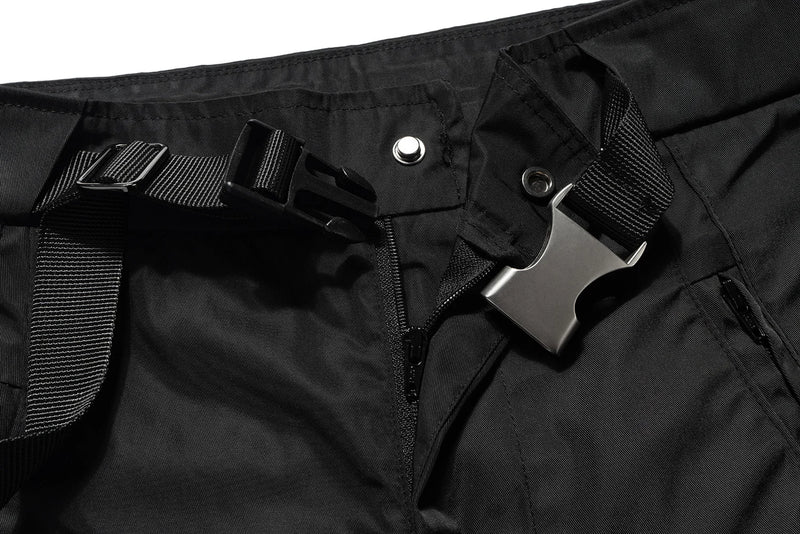 streetwear ribbons functional curve zipper baggy cargo pants for men vibe style straight baggy casual trousers oversized unique cargo style 797