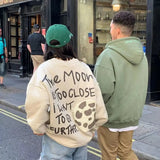 Winter Thickened American Hooded Sweatshirt Trend Is Hot Ins Printing Casual Versatile Niche Men and Women Handsome Jacket Tops