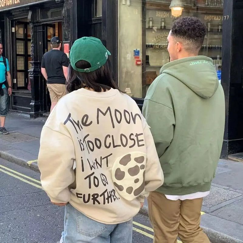 Winter Thickened American Hooded Sweatshirt Trend Is Hot Ins Printing Casual Versatile Niche Men and Women Handsome Jacket Tops