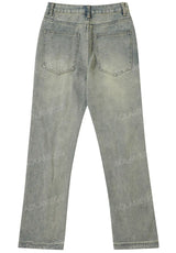 streetwear mens zipper jeans solid color patchwork straight jeans summer casual hip hop denim pants high street loose trousers unique jeans style 3504