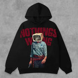 Trapwear Streetwear – Harajuku Oversized Vintage God Letter Print Hoodies Women – Streetwear Fashion for Men & Women