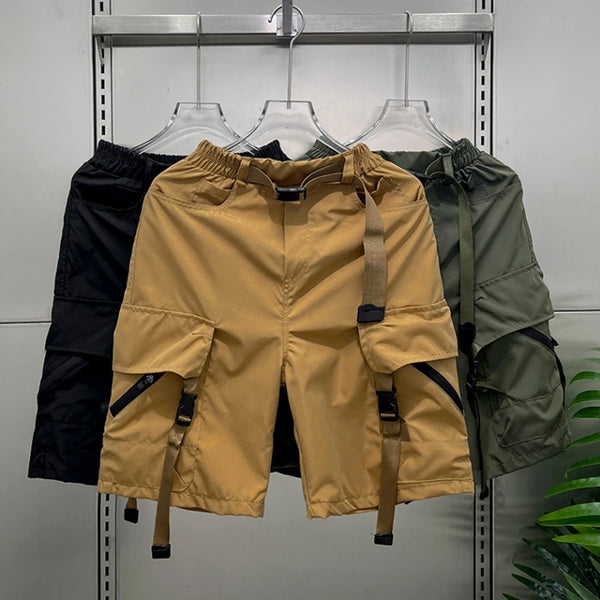 mens shorts loose large size multi pocket overalls summer cotton comfortable cargo pants outdoor casual sports beach pants multi-pocket cargos